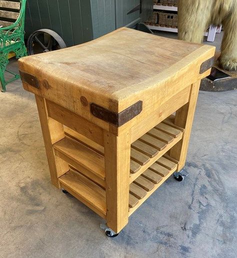 Butcher Block On Wheels, Butcher Block Trolley, Butchers Block Island On Wheels, Butcher Block Island On Wheels, Butchers Block Island, Butchers Block Kitchen Island, Butcher Block Cart, Butcher Block Kitchen Cart, Butcher Block Kitchen Island