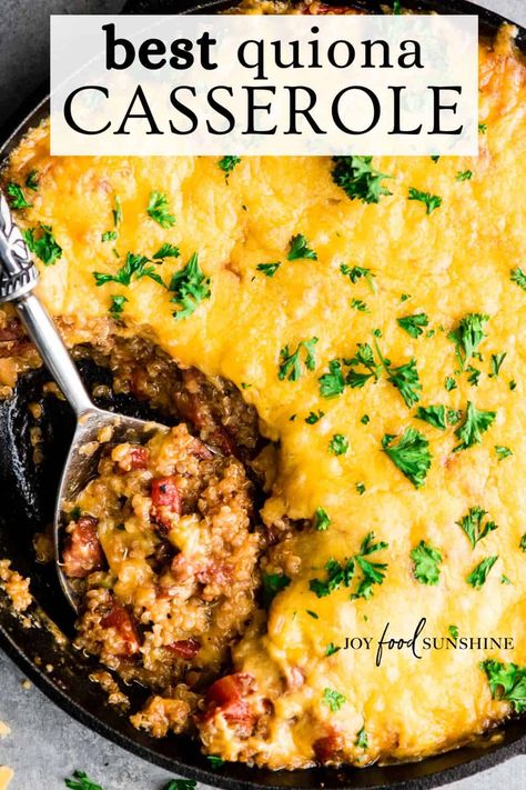 Quinoa Casserole Dump And Bake Quinoa Casserole, Dishes With Quinoa, Steak And Quinoa Recipes, Cheesy Quinoa Recipes, Easy Quinoa Recipes Dinners, Quinoa Mediterranean Recipes, Hamburger Gluten Free Recipes, Hamburger And Quinoa Recipes, Quinoa Bowl Ideas