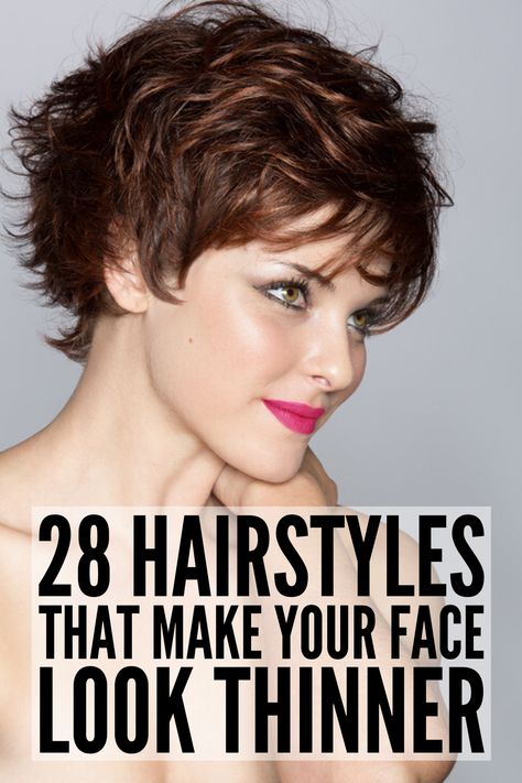 Hairstyles for Chubby Faces: 28 Slimming Haircuts and Tutorials Hairstyles For Chubby Faces, Fat Face Haircuts, Hairstyles For Fat Faces, Chubby Face Haircuts, Hairstyle For Chubby Face, Thick Wavy Hair, Short Curly Haircuts, Short Hairstyles For Thick Hair, Round Face Haircuts