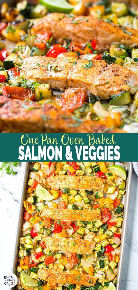 Baked Salmon With Veggies Recipes, Salmon And Mixed Veggies, Salmon Recipes Veggies, Salmon And Veggie Sheet Pan Dinner, Salmon With Zucchini And Squash, Baked Salmon And Zucchini, Baked Salmon With Vegetables, Oven Roasted Salmon And Veggies, One Dish Salmon Dinner