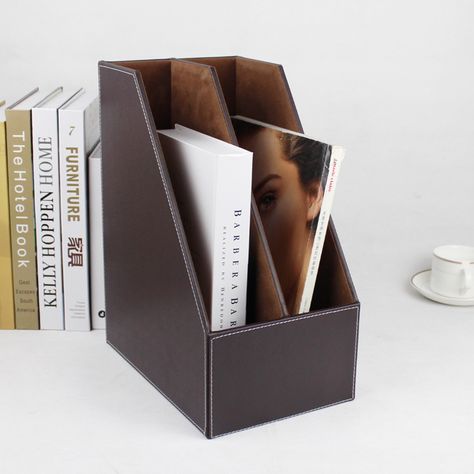 File Shelf, Desk File, Magazine Paper, Magazine Stand, Desk Tray, File Holder, File Organiser, Book Stand, Leather Office