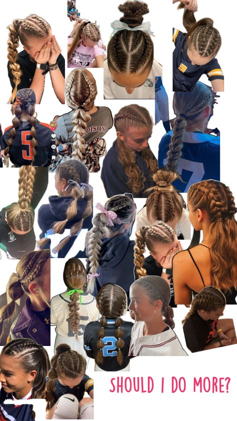 Cute Volleyball Hairstyles, Cute Sporty Hairstyles, Soccer Hairstyles, Soccer Hair, Basketball Hairstyles, Hairstyle Examples, Easy Hairstyles For Thick Hair, Hair Inspiration Long, Sport Hair