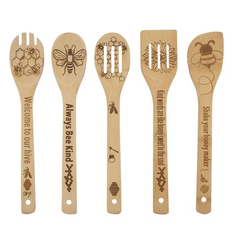 PRICES MAY VARY. Title: YUJU 5PCS Bee Wooden Cooking Spoons Set,Bee Kitchen Gift, Wooden Spoon Set,Bee themed Party Favor,Gifts for Beekeepers,Bamboo Cooking Utensil Spoons Housewarming Wedding Mom Gift Idea Decor. Product Type: Categories > Kitchen & Dining > Kitchen Utensils & Gadgets > Cooking Utensils > Cooking Spoons Wooden Spatulas, Bamboo Cooking Utensils, Chicken Kitchen Decor, Bee Kitchen, Pineapple Kitchen Decor, Pineapple Kitchen, Rooster Kitchen Decor, Lilo Und Stitch, Chicken Kitchen