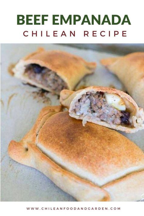 Chilean Beef Empanadas - Pilar's Chilean Food & Garden Chilean Empanadas, Chilean Food, Smoked Chili, Meat Chili, Empanadas Dough, South American Recipes, Chilean Recipes, Beef Empanadas, America Food