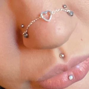 Nose Stud Chain, Across Nose Chain, Chain Nose Ring, Nose Bridge Chain, Nose Chain Across Bridge, 2 Nostril Piercings, Over The Nose Chain, Nose Chain Piercing, Chain Nose Piercing