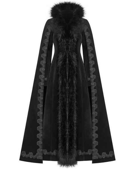 جون سنو, Cloak Black, Dark Vampire, Alt Men, Moda Medieval, Gothic Coat, Ribbon Decoration, Long Black Coat, Royal Queen