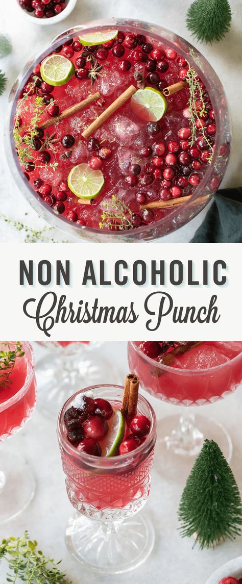 Christmas Drink And Appetizer, Christmas Drinks Nonalcoholic Pitcher, Christmas Party Ideas Drinks, Punch Recipes Non Alcoholic Christmas, Xmas Punch For Kids, Ho Ho Punch, Christmas Dinner Drinks Non Alcoholic, Holiday Mocktail Punch, Mom Alcoholic Punch