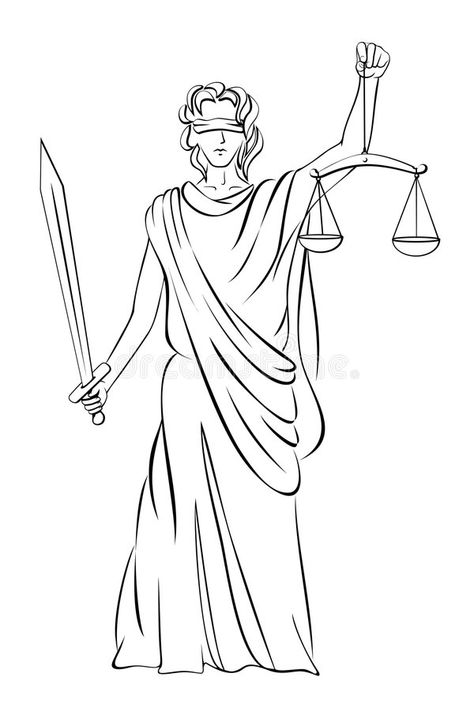 Lady Justice. Vector illustration of Lady Justice , #Ad, #Justice, #Lady, #illustration, #Vector #ad Justice Drawing Art, Lady Justice Illustration, Plates Decoration Ideas, Mehndi Plates Decoration, Justice Illustration, Justice Drawing, Pakistani Mehndi Decor, Cross Contour Line Drawing, Mehndi Plate