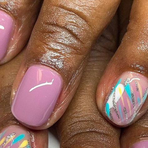 Short Gel Overlay Nail Designs, Overlay Nails Designs Ideas, Builder Gel Nail Designs Short, Gel Overlay Nails Design, Gel Overlay Nails Natural Short, Overlay Nails Designs, Short Overlay Nails, Gel Overlay Nails, Overlay Nails