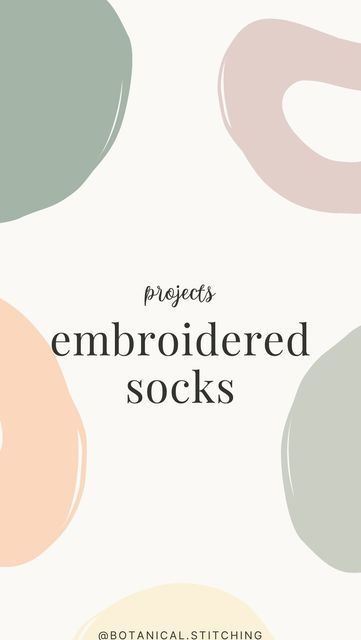 Brenna • Hand Embroidery DIY Patterns & Supplies on Instagram: "giving these old socks a cute lil upgrade 🌻" Hand Embroidered Socks, Embroidery Socks, Embroidered Socks, Embroidery Diy, Easy Embroidery, Diy Pattern, Hand Embroidery Designs, Hand Embroidered, Hand Embroidery