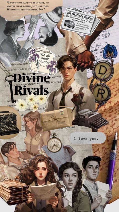 Divine Rivals #divinerivals #book Divine Rivals, Romcom Books, Book Annotation, Romantic Books, Reading Journal, Fan Book, Books For Teens, Historical Romance, Book Fandoms