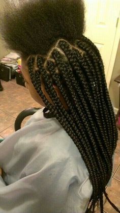 Braids Medium Size Braids Hairstyles, Box Braids Hairstyles Medium, Med Box Braids, Medium Sized Box Braids, Medium Braids, Medium Box Braids, Big Box Braids, Blonde Box Braids, Twisted Hair