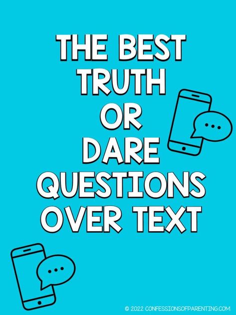 Discover 320 fun & intriguing Truth or Dare questions to keep your text conversations lively and entertaining! Games To Play While Texting, Dares For Teenagers Over Text, T Or D Questions Over Text, Best Dare Questions, Dare Questions Over Text, Truth Questions To Ask, Good Truth Questions, Texting Games To Play, Text Convos