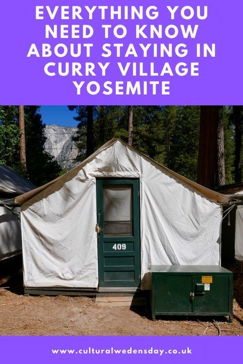 Staying in a tent cabin in Curry Village Yosemite is where most overnight visitors end up in Yosemite.  Let me tell you what to expect ... is there wifi, do you need a sleeping bag are the showers OK? #FamilyHoliday #Yosemite #TravelTips #Camping Camp Curry Yosemite, Curry Village Yosemite, Ahwahnee Hotel, Best Sleeping Bag, Yosemite Trip, Yosemite Camping, Plug Sockets, Camping Van, Yosemite Park