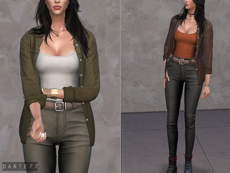 Darte77's Open Shirt (Tank Top) (Fixed!) Sims 4 Survival Clothes, The Sims 4 Cc Tank Top, Sims 4 Cc Dystopian Clothes, Sims 4 Adventure Cc, Sims 4 Apocalypse Clothes, Sims 4 Cc Adventure Clothes, Sims 4 Cc Survival Clothes, Sims 4 Darte77, Sims 4 Soldier Cc