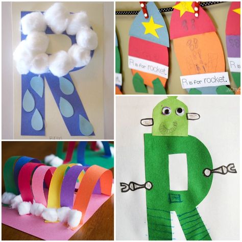 15 Letter R Crafts & Activities | Kids Activities Blog Letter R Crafts For Kindergarten, Letter Rr Activities Preschool, R Crafts For Toddlers, R Is For Craft, Letter R Crafts For Toddlers, Letter R Preschool Activities, R Is For, R Crafts For Preschool, Letter R Activities For Kindergarten