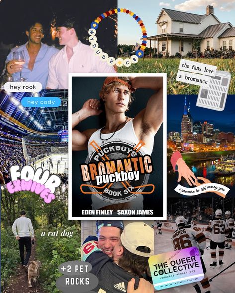 𝗦𝗣𝗢𝗥𝗧 𝗥𝗢𝗠𝗔𝗡𝗖𝗘 𝗦𝗘𝗣𝗧𝗘𝗠𝗕𝗘𝗥 • The next book comes out TODAY!! 📖: Bromantic Puckboy (Book 6) —by Eden Finley & Saxon James. THIS book rekindled my obsession for the series. The exploration of bisexuality and internal homophobia was sooo good. Definitely aided by the fact that I adored these characters. I have read “straights who fall in love with each other” before. But there can be chapters of “i cant be into guys” disbelief that I find boring snd sometimes problematic. THIS IS NOT THAT. Fi... Saxon James, Book Character Art, Sport Romance, Rat Dog, Spicy Books, Sports Romance, Romance Art, Book Recs, Book Character