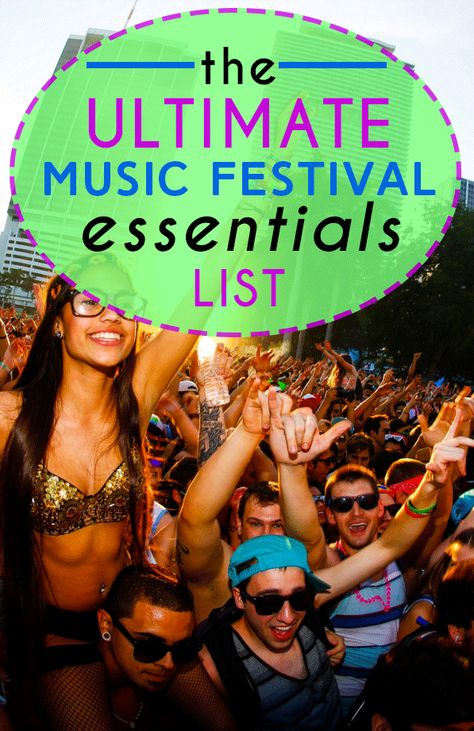 For many, music festival season is the most wonderful time of the year. You gather your group of best friends, splurge on a festival ticket, and spend an entire weekend dancing/sweating your butt off, sleeping outside and acting in ways you may later... Festival Essentials Packing Lists, Music Festival List, Festival Packing, Music Festival Essentials, Festival Packing List, Festival List, Music Festival Camping, Hard Summer, Camping Snacks