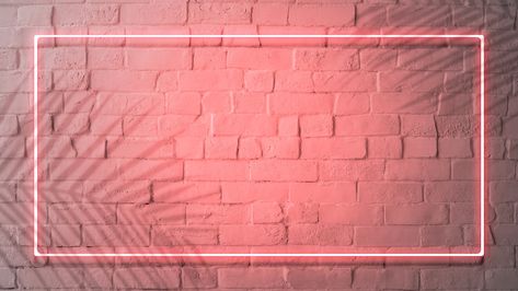 Red neon lights frame on a white brick wall mockup | premium image by rawpixel.com / Jubjang White Bricks, Pink Neon Lights, Logo Youtube, Youtube Banner Backgrounds, Youtube Banner Design, Youtube Banner Template, Wall Mockup, Red Neon, Neon Backgrounds