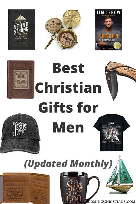 Best Christian Gifts for Men (Updated Monthly) Gifts For Christian Boyfriend, Christian Men Gifts, Christian Gifts For Men, Christian Gifts For Him, Christian Gift Baskets, Christian Gifts Diy, Christian Gym, Diy Gifts Paper, Gifts For Young Men