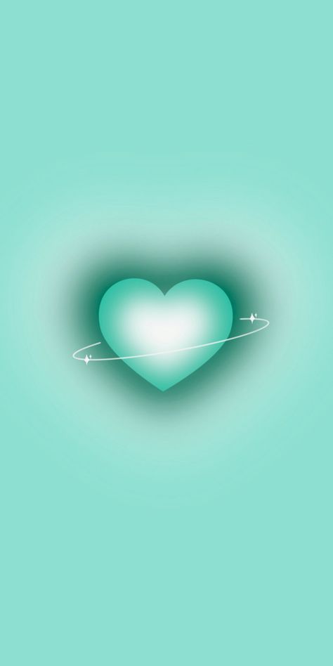 Emerald Green Heart Wallpaper, Cute Wallpapers Teal, Teal Iphone Wallpaper Aesthetic, Mint Green Heart Wallpaper, Background Tosca Aesthetic, Bright Teal Aesthetic, Teal Aesthetic Wallpaper Iphone, Verde Aqua Aesthetic, Aqua Color Wallpaper