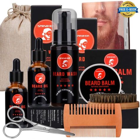 GET THIS DEAL HERE Beard Grooming Kit FREEBIE for Fathers Day! This is a perfect gift for Fathers Day! Even better it’s FREE! This Beard Grooming Kit comes with beard oil, beard wash, beard balm, tools for trimming and more! The 7 piece gift set comes in a premium gift box, no wrapping needed, just follow the directions below to get your freebie! Right now for […] Beard Grooming Kit, Beards And Mustaches, Beard Growth Kit, Clean Beard, Mens Beard Grooming, Natural Beard Oil, Beard Shampoo, Beard Conditioner, Beard Comb