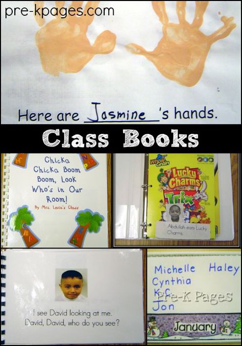 Have you ever made class books with your kids? There's nothing a child loves more than seeing his or her own picture in a book! Class books help create motivation to read and are great additions to... Class Books Kindergarten, Class Books Preschool, Create Motivation, Motivation To Read, Prek Literacy, Class Books, Homemade Books, Preschool Language, Preschool Literacy