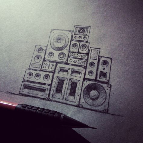 Dnb Tattoo, Rave Drawing, Dj Sketch, Techno Drawing, Drawing Mini, Jungle Drawing, Mini Rig, Techno Rave, Creation Art