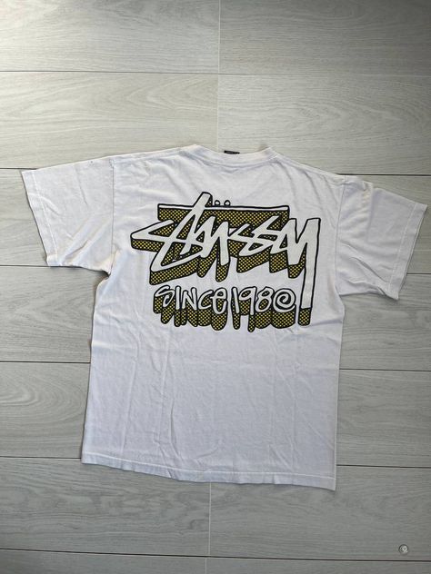 Vintage Vintage Stussy Big Logo T shirt | Grailed Stussy Vintage Tee, Stussy Design, Stussy Shirt, Stussy Vintage, Vintage Stussy, Design Tshirt, Logo T, Men's Tops, Vintage Tee