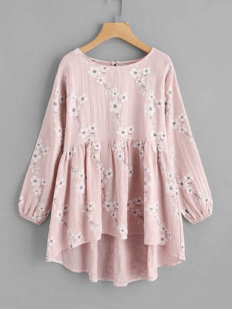 Moda Do Momento, Babydoll Blouse, Pakaian Feminin, Fashion Tops Blouse, Trendy Fashion Tops, Stylish Dresses For Girls, Fashion Attire, Designs For Dresses, Stylish Dress Designs