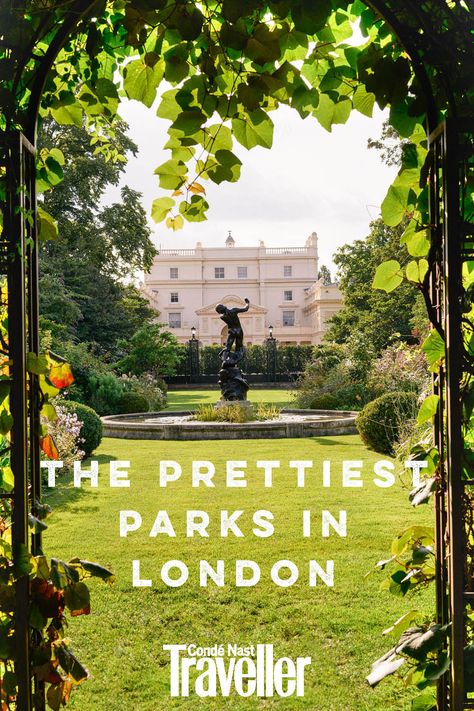 From big-hitting green spaces to the ultimate gardens to seek out, our editor's pick their favourite parks in #London Gardens In London, Green Park London, London Park Aesthetic, Best Parks In London, Parks In London, London Gardens, Kensington Gardens London, Best Places In London, London Parks