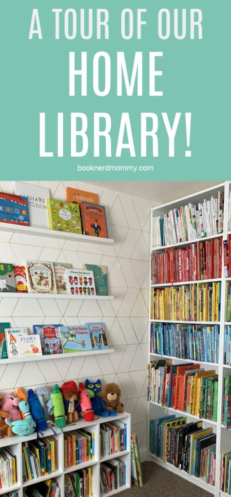 Library Playroom Combo, Nursery Library Ideas, Family Library Room, Library Themed Bedroom, Kids Library Corner, Children’s Library, Kids Library Room Ideas, Kids Library Design, Kids Home Library