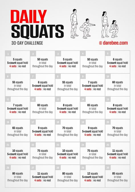 Daily Squats Challenge Squat Challenge 30 Day Beginner, Daily Squats, Daily Workout Challenge, Squats Challenge, Darebee Workout, Health 2023, Squats Workout, Cardio Challenge, Beginners Workout