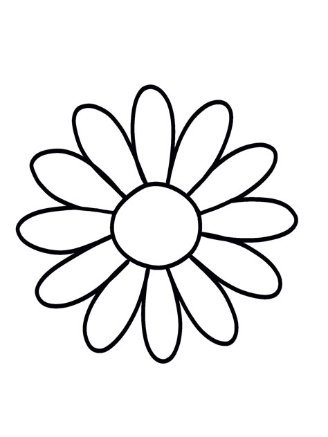 Simple Flower Images, Punching Drawing, Simple Daisy Drawing, Flower Drawing Design Simple, Easy Drawings For Kids Simple, Cute Easy Coloring Pages, Easy Simple Drawings, Shoe Coloring Pages, Taylor Swift Coloring Pages