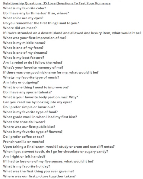 Questions to ask your significant other about yourself Monthly Questions To Ask Your Boyfriend, Questions To Ask Your Boyfriend About Yourself, Question To Ask About Yourself, Things To Ask Your Significant Other, 35 Questions To Fall In Love, Questions About Yourself To Ask Others, Significant Other Questions, Questions For Significant Other, Questions To Ask Your Significant Other