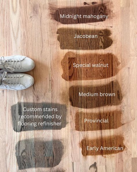 How to Choose the Right Wood Floor Medium Tone Wood Floors, Red Oak Hardwood Floors Stains, Bleached White Oak, Hardwood Floor Stain Colors, Grey Floors, Oak Floor Stains, Staining Wood Floors, Floor Stain Colors, Best Wood Flooring