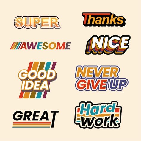 Cool sticker design vector | Premium Vector #Freepik #vector #typography-quotes #emblems #vintage-logo #typography-design Typography Sticker Design, Slogan Sticker, Sticker Logo Design, Typography Stickers, Typography Sticker, Vintage Typography Design, Hot Potato, Vector Typography, Logo Stickers