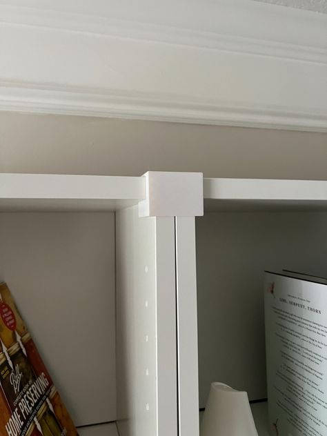 Ensure your IKEA Billy bookshelves stay perfectly aligned with our Hook Clip. Designed to fit seamlessly onto your bookshelves, this clip provides a secure pressure fit that keeps adjacent shelves straight and aligned. Available in white, black, and walnut, it complements the various IKEA Billy bookshelf colors. Features: Perfect Alignment: Keeps adjacent shelves straight and aligned for a neat and organized look. Easy Installation: Slides on and fits snugly, applying pressure to maintain alignm Ikea Bookcase Lighting, Billy Bookcase In Office, Billy Bookcase Master Closet, Billy Bookcase Styling Bedroom, White Billy Bookcase Glass Doors, Billy Bookcase Clothes Storage, Billy Kitchen Storage, Billy Bookcase Tv Stand, Ikea Billy Bookcase Closet