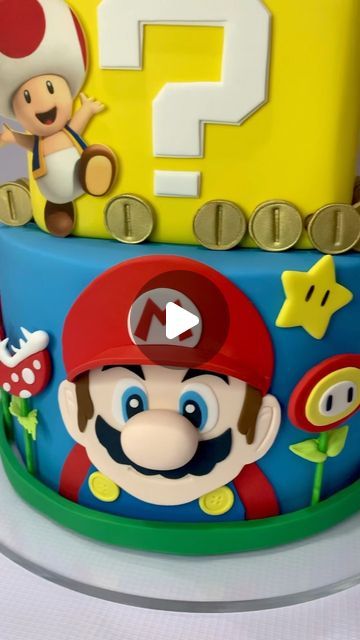 Cre8acake by Julie on Instagram: "Super Mario Birthday Cake #supermario #mariobros #boyscake #cake #cakeart #extremecakemakers #cakedecorating #cakedesigner #illawarracakes #cre8acakebyjulie #awesomecakes #cakesofinstagram" Super Mario Theme Cake, Super Mario Cakes Birthday, Super Mario Cake Easy, Super Mario Cakes, Diy Mario Cake, Mario Cake Ideas, Super Mario Torte, Super Mario Birthday Cake, Super Mario Bros Cake