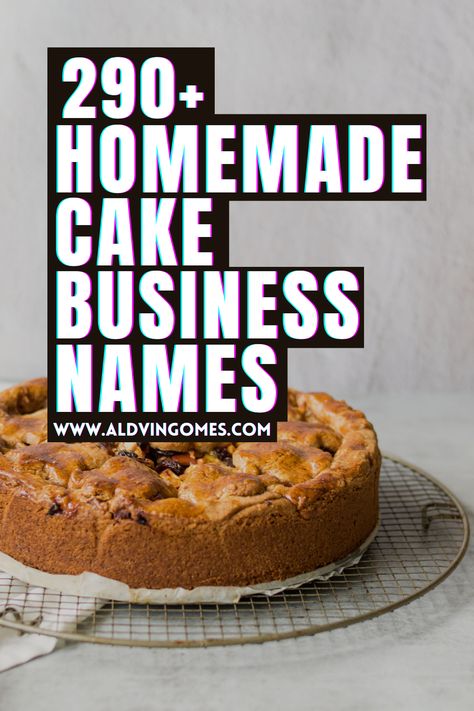 Cute Names For Cake Business, Cake Bussines Name Ideas, Homemade Food Business Names, Cake Buissnes Ideas, Baked Goods Business Names, Bakery Names Ideas Unique French, Name Ideas For Baking Business, Baking Shop Name Ideas, Cake Page Names Ideas Instagram