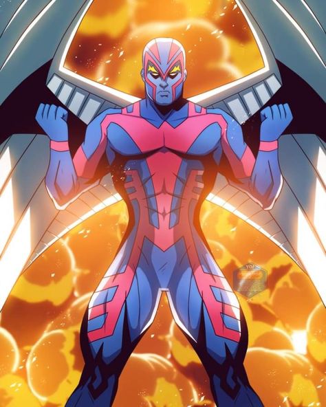 X-Men '97 by Chris Jones! Archangel Xmen, Angel Xmen, Chris Jones, Xmen Art, Marvel Characters Art, Marvel Artwork, Dark Angel, Xmen, Animation Series