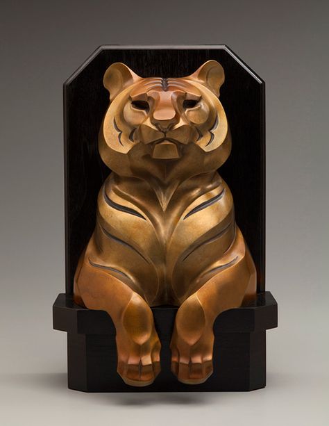 Rosetta Sculpture -Portfolio - Other Big Cats Stylized Realism, Tiger Totem, Tiger Sculpture, Cat Spirit, Affiches D'art Déco, Media Photography, Animal Totem, Mixed Media Photography, Tiger Art