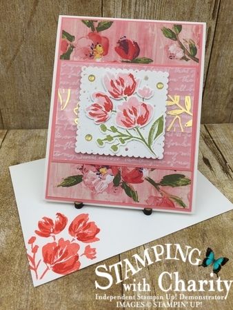 Stampin Up Fine Art Floral Dsp, Fine Art Floral Stampin Up Cards, Stampin Up Fine Art Floral Dsp Cards, Stampin Up Art Gallery Cards, Art Gallery Stampin Up Cards, Stampin Up Fine Art Floral, Floral Cards Handmade, Stampin Up Art Gallery, Cat Cards Handmade