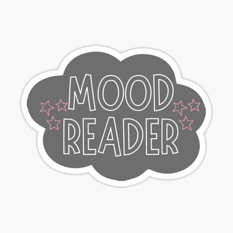 Sticker Mood, Mood Reader, Bookish Stickers, Fotos Aesthetic, Journal Inspo, New Sticker, Book Journal, Sticker Design, Vinyl Sticker