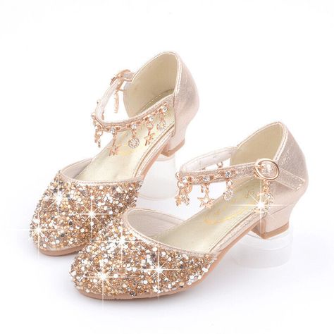 Sequin Sandals, Bling Heels, Sequin Shoes, Girls High Heels, Shiny Shoes, Flower Girl Shoes, Sparkly Shoes, Girls Dress Shoes, Girls Heels