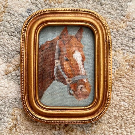 Vintage Acrylic Painting, Horse Paintings Acrylic, Vintage Nursery Boy, Vintage Boys Room, Sarah Elizabeth, Baby Room Design, Canvas Art Wall Decor, Naive Art, Canvas Wall Decor