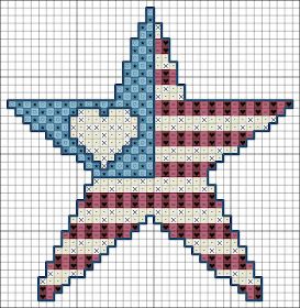 Free Counted Cross Stitch Charts, Cross Stitch American Flag, Patriotic Cross Stitch Patterns, Flag Cross Stitch, Free Cross Stitch Pattern, Perforated Paper, Star Cross, Counted Cross Stitch Kits, Cross Stitch Patterns Free