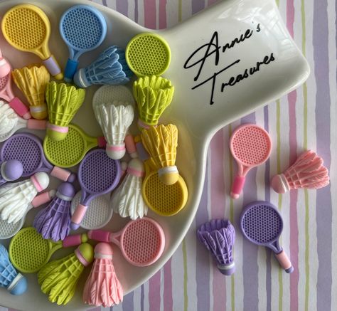 Hi and welcome! This listing is for  one mini badminton set.  *one will be chosen for you (colors vary)  Thanks for stopping by, Ann Easter Ice Cream, Badminton Aesthetic, Ball Badminton, Mens Shirt Pattern, Badminton Set, Badminton Court, Elf Props, Picsart Tutorial, Pastel Candy