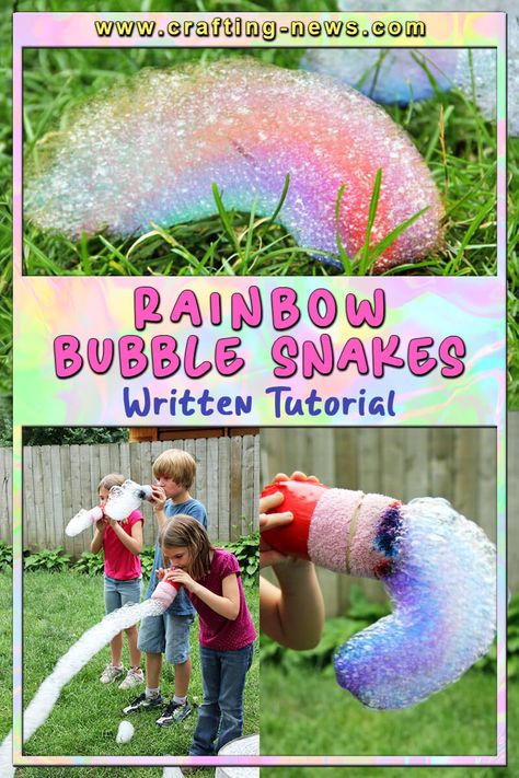 Bubble Snake, Galaxy In A Bottle, Bubble Crafts, Snake Birthday, Quilling Birthday Cards, Bubble Activities, How To Make Bubbles, Rainbow Snake, School Kids Crafts