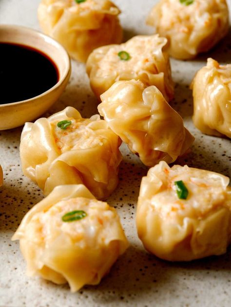 Shrimp Shumai Recipe, Dipping Sauce For Shrimp, Shumai Recipe, Shrimp Shumai, Sauce For Shrimp, Dim Sum Recipes, Flavorful Shrimp, Spoon Fork Bacon, Resep Seafood